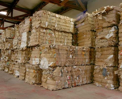 Collecte des déchets en carton