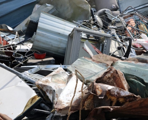 Collecte des déchets en ferrailles