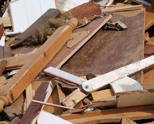 Collecte des déchets en bois brut ou manufacturé